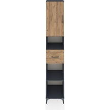 Hyperion Dolap 5 Raflı Tek Çekmeceli Tek Kapaklı 44x44x243 Antrasit-çam Antrasit