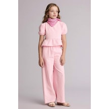 Defacto Wıde Leg Pamuklu Pantolon Kız Çocuk H5248a826smpn693 Pembe-pn693