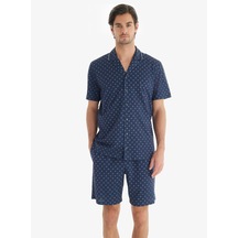 Erkek Pijama Takımı 40711 - Desenli Çok Renkli