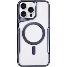 Apple Uyumlu iPhone 14 Pro Max Kılıf Boyi Magsafe Silikon Kapak Lacivert,