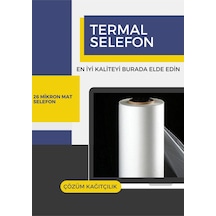 Çözüm Kağıt Termal Mat Selefon 26 Mikron 1500 Metre 33 Cm