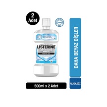 Listerine Advanced White Hafif Tat Alkolsüz Ağız Bakım Suyu 500 ML (2 Adet)