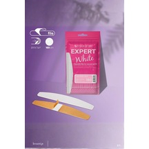 Staleks Expert 40 Yarım Ay Törpü İçin Yedek Yumuşak Tabanlı Beyaz Törpüler, 180 Grit 30 Adet Dfe-40-180w