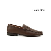 Gönderi(R) Gönderi R Kösele Taban Hakiki Deri Loafer Ayakkabı Taba