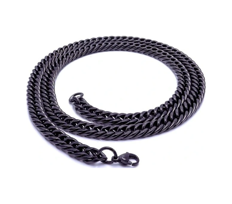 Moncuk Design Balık Sırtı Erkek Çelik Kolye 1,6mm X 4mm 3351cek054 Siyah