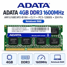 Adata 4gb Ddr3 1600mhz Cl11 Pc3-12800s 204 Pin Notebook Laptop Ram