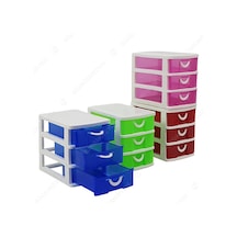 3 Katlı Çekmeceli Düzenleme Kutusu Organizer 11X12,5X9CM DD140
