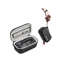 Yifomall Insta360 X3 Kamera Taşıma Çantası, Pu Malzeme, Siyah, El Kayışı Ve Karabiner İle, 14.5x8.5x7cm, Taşınabilir Koruyucu Kutu St-1111347 Siyah