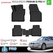 Paspasları, Bmw 3 Serisi E46 1997-2006 3d Lazer Ölçülü Kokusuz Kaymaz Önvearka