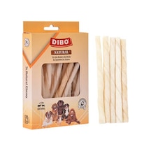Sütlü Beyaz Burgu Çubuk Çiğneme Kemiği Köpek Ödülü 100 Gr 12 Cm