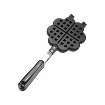 Yifomall Evde Kalp Şekilli Gofret Pişirmek İçin Alüminyum Kaplama, Anti Yapışkan, Gaz Ocak Uyumlu Fırın Kalıbı Gri