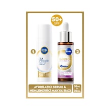 Sun Spf50 Primer Nemlendirici Makyaj Bazı 30ml Ve Luminous630 Skin Glow Aydınlatıcı Cilt Serum 30ml