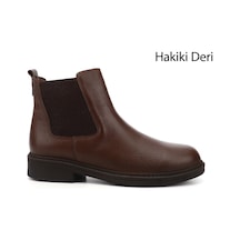 Gönderi(R) Gönderi R Kahve Floter Kauçuk Taban Hakiki Deri Chelsea Bot Kahve