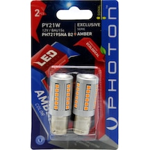Py21w 12v Amber Sinyal Led 2li Blister