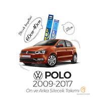 Volkswagen Polo Ön ve Arka Silecek Seti (2009-2017) RBW