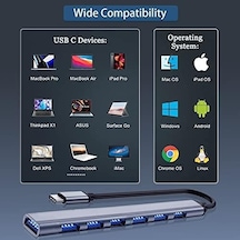 Vienon Usb C Hub 3.0, Alüminyum 7&apos Si 1 Arada Usb C Dongle Usb, Macbook Pro, İmac, İpad Pro, Chromebook, Pixelbook, Dell Xps, Ve Daha Fazla Tip C Aygıtları İçin Uzatın 01
