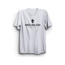 Stoned&Fame Dj Boris Brejcha Baskılı Unisex T-shirt - Müzik Tutkunlarına Özel Beyaz