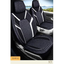 Universal Oto Koltuk Kılıfı Sinyor Serisi - Syr6 Siyah-beyaz