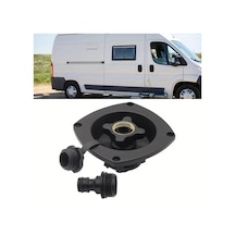 Dashanshop Dayanıklı Ve Kolay Kurulumlu Karavan Kamp Römork Su Giriş Bağlantısı Çekvalfli Siyah