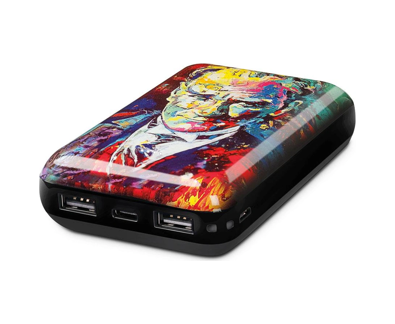 Ttec Artpower Atatürk Renkli Portre 10.000 Mah Taşınabilir Şarj Aleti / Powerbank Siyah