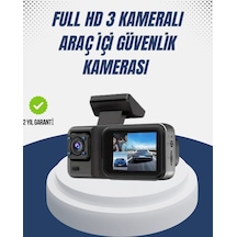 1080p Üç Kameralı Araç Kamerası Wi-fi Destekli Park Modu Ve G-sensörlü 09389153