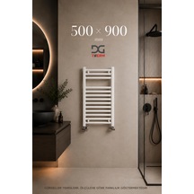 500X900 Beyaz Havlupan 13 Borulu Banyo Havlupanı