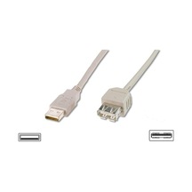 5 M Usb 2.0 To Usb 2.0 Erkek-dişi Awg28 Ul Bej Usb 2.0 Uzatma Ka