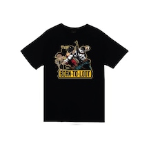 Stoned&Fame Unisex Siyah Pubg Baskılı T-shirt SIYAH
