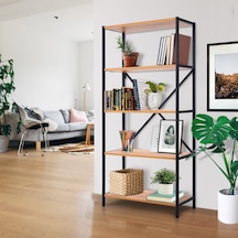 Agkyerkaplamaları Wrkspc Vidasız Kolay Kurulum 5 Raflı Kitaplık