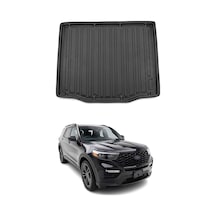 Ford Explorer Ev 2024+ Uyumlu Araca Özel Kauçuk Tpe Bagaj Havuzu Siyah Üst Kademe İçin