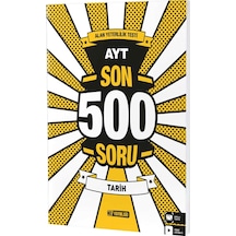 Ayt Tarih Son 500 Soru Hız Yayınları N11.6395