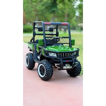 Utv X Alpha 24 Volt 4 Çekerli 800 Watt Akülü Araba Eva Teker Yeşil