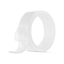 Monyee 30mm X 3m X 2mm Şeffaf Akrilik Nanoselüloz Bant - Yıkama Uygun, İz Olmadan Tutucu Çift Taraflı Bant
