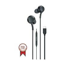 S11+ Kablolu Kulaklık Type-c Telefon Uyumlu Type-c Jak Kulaklik Siyah
