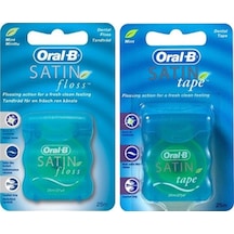 Oral-B Satin Tape Diş İpi 25 M + Satin Floss Diş İpi 25 M