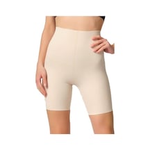 Bonbonetti Chocolate Baby & Kids Mor Lazer Kesim Iz Yapmaz Yüksek Bel Uzun Paçalı Kadın Boxer Korse 2707 Ten