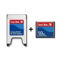 Sandisk 1 Gb Cf Hafıza Kartı+ Sandisk Pcmcıa Kart Okuyucu