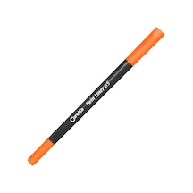 Caretta 65-08 Çift Uçlu Keçeli Kalem 0.4-1Mm Turuncu