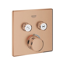 Grohe Grohtherm Smartcontrol Çift Valfli Akış Kontrollü Ankastre Termostatik Duş Bataryası - 29124Dl0