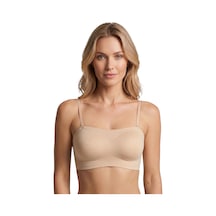 New Bra 6705-kadın Desteksiz B Cup Hayalet Sütyen Ten