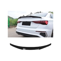 Audi A3 Sedan 2021+ Piano Black Boyalı M4 Yarasa Spoiler