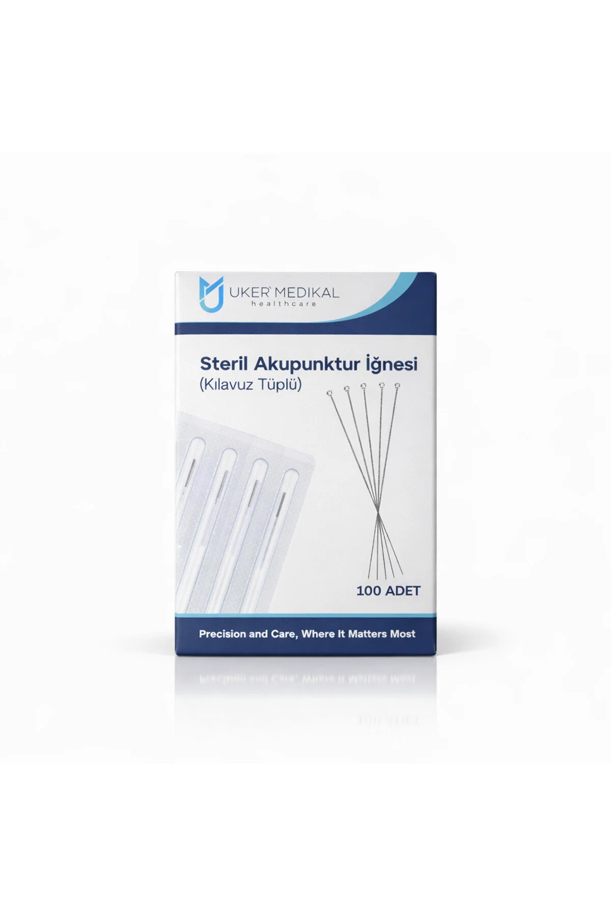 Steril Akupunktur İğnesi 0.25 X 30 Mm Klavuz Tüplü 100 Lü Paket