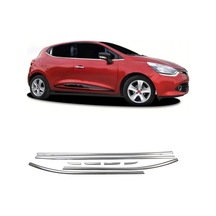 Renault Clio 4 Uyumlu Hb Krom Cam Çıtası 8parça Paslanmaz Çelik