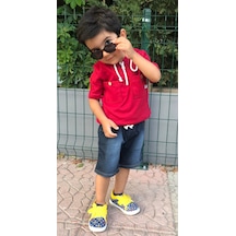 Novy Baby Kot Pantolonlu Kapşonlu Erkek Çocuk 2'li Takım - 3-6 Yaş
