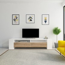 Tv Ünitesi Sasa Bc203 Beyaz Ceviz