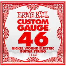 Ernie Ball Custom Gauge Nickel Wound 046 Elektro Gitar Tek Tel