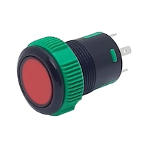 19Mm Plastik Ledli Yaylı Buton Mavi