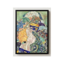 Klimt Bebek Çerçevesiz Poster 30x42 Cm A3 Tablo Art Nouveau Duvar Dekoru Mat Fotoğraf Kağıdı