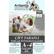 Fotoğraf Baskı Kağıdı A-4 240 Gr/m2 100'lü 1 Paket A4 Fotoğraf Kağıdı Ofis Ve Ev Tipi Mürekkepli Yazıcılar İçin
