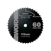 Worx Wa5047 115x9,5mm Alüminyum, Pvc, Sac Kesme, Daire Testere Bıçağı Fr Wa5047
